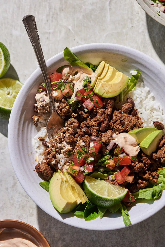 Ground Beef Taco Bowls