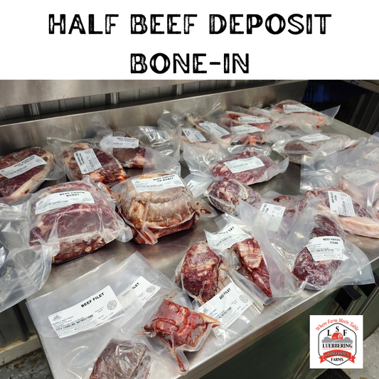 🥩 Half Beef Share Deposit — Bone-In (200 lbs Finished Beef)