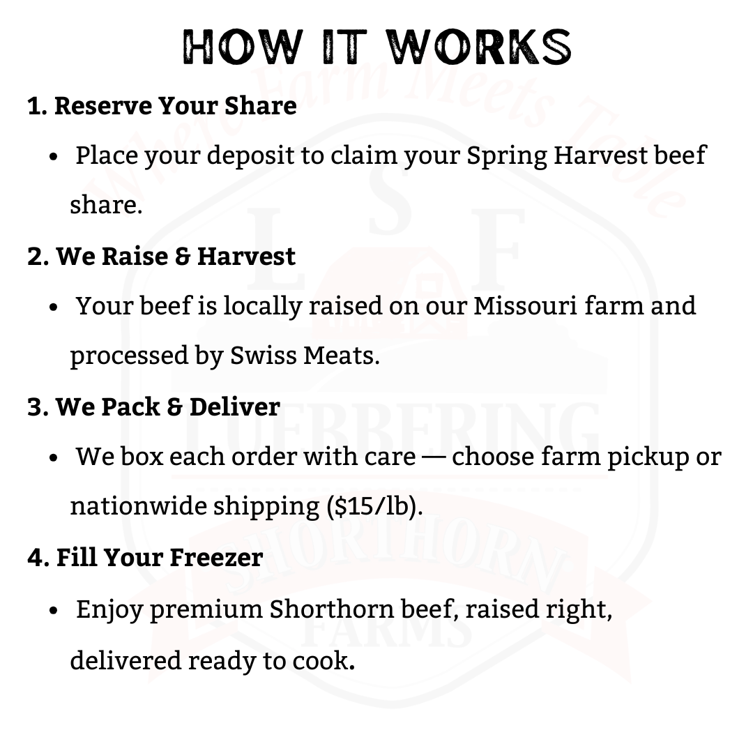 🥩 Half Beef Share Deposit — Boneless (200 lbs Finished Beef)